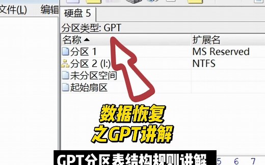 恢复数据GPT分区表讲解 - 数据恢复陈楠