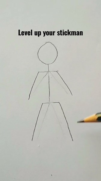 Level up your stickman#anime #drawing #sketch #stickman #drawingtutorial #learntodraw