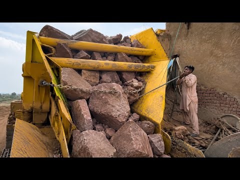 Heavy jam : big rock crusher machine very fast crushing watch full video #satisfyingvideo