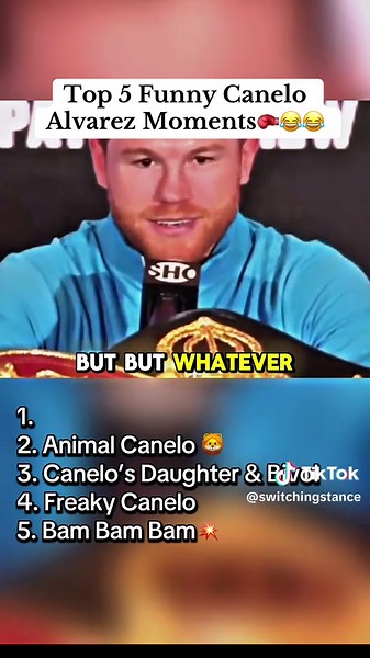 Top 5 Funny Canelo Alvarez Moments🥊😂😂
