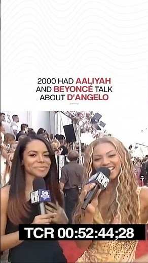 Beyoncé interviews Aaliyah before MTV Movie Awards and they both end up talking about D’Angelo 😅