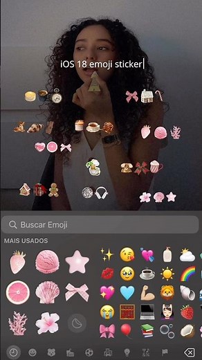 Agora você pode criar seus próprios emojis/sticker com o iOS 18 #stories #spotify #emoji #ios