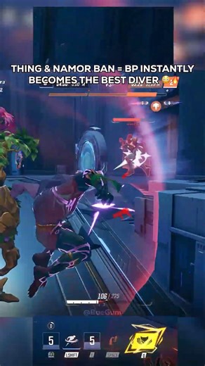THING + NAMOR BAN MAKES BP S+ TIER DIVER INSTANTLY 😳🔥#marvelrivals #marvelrivalsgameplay #marvel
