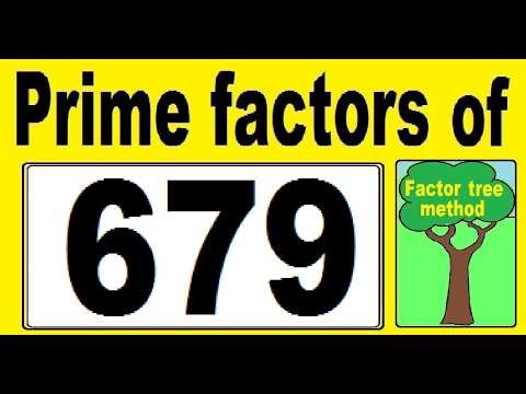 Prime factors decomposition of 679. Factor tree method.