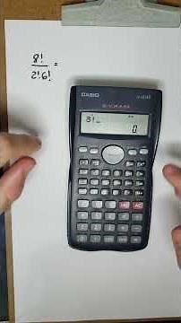 How to Calculate Factorial using a Scientific Calculator (Casio fx-82MS)