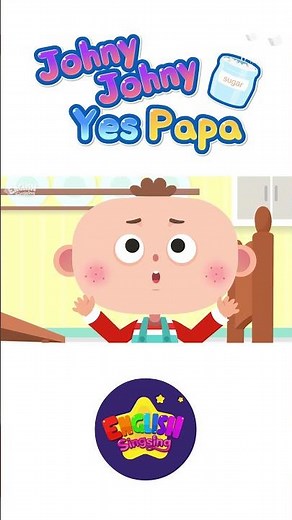 Johny Johny Yes Papa - Nursery Rhymes - Animation Kids song with Lyrics #shorts
