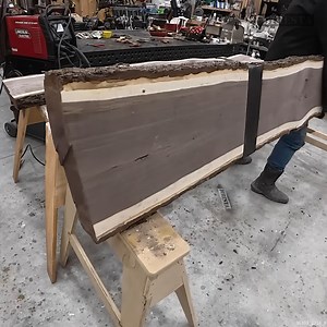 Turning a Tree Trunk Into a Bench | Jimmy Diresta