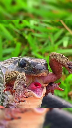 How do snakes swallow large prey? 🐍 #shorts