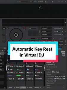 Virtual DJ: Instantly Reset Track Key