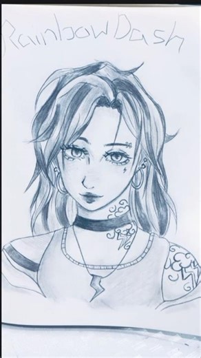 Rainbow dash in my style #art #shorts #mylittlepony