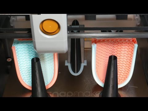 SnapMaker U1 Multi-TPU 90A 3D Printed Shoes Pt.1