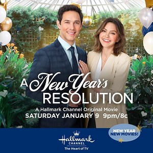 Tune in tonight at 9pm/8c to find out what happens when a TV show producer (Aimee Teegarden), who decides to accept every social invitation, crosses paths with a social butterfly (Michael Rady) in the Hallmark Channel Original Premiere "A New Year's Resolution"! | Hallmark Channel
