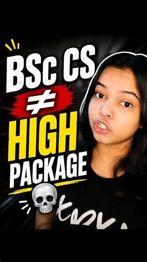 BSc Computer Science Reality 💀 | BSc CS ≠ High Package? | DU BSc CS #cuet #cuet2026 #shorts #cs