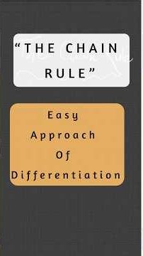 The Chain Rule “Make Differentiation Easy” #cambridgemaths
