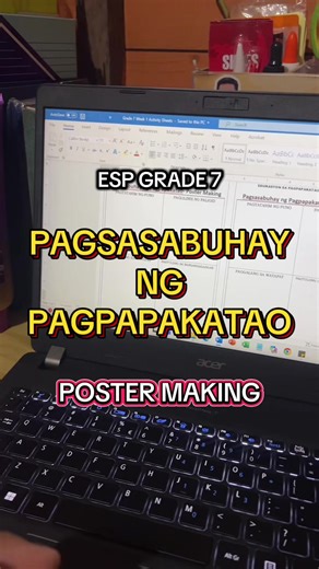 PAGSASABUHAY NG PAGPAPAKATAO: ESP Grade 7, Poster Making Output 👏🎉🤩 #fyp #frypgシ #esp #postermaking #viral
