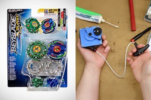 Inventor Turns Beyblades Into BattleBots-Like Toy with Modified WMD Launcher