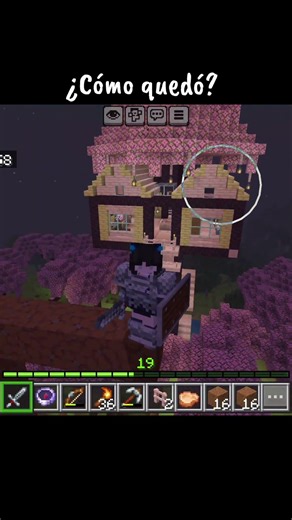 Cómo quedó? Cherry Blossom tree house #minecraft #cozygirl #minecraftbuilding #java #bedrock