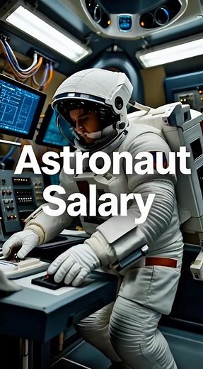 How Much Do NASA Astronauts Get Paid? 😳 #nasa #space #astronaut #viral #artemis #ai #shorts #facts