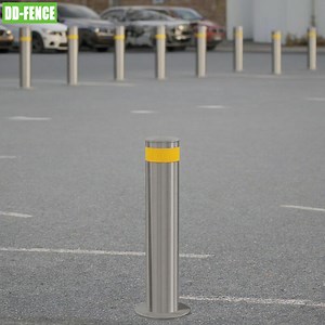 [Hot Item] Lifting Bollard Stainless Steel Automatic Electrical Rising Bollard with LED Light Parking Safety Hydraulic Bollard