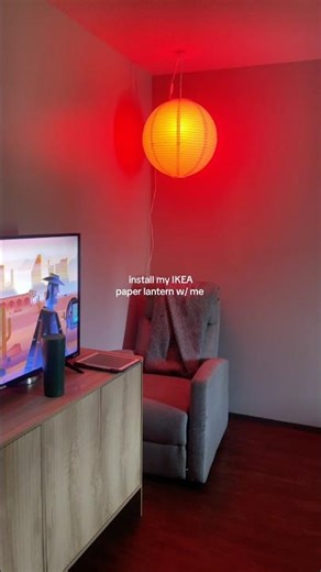 install my paper lantern from IKEA w/ me 🏮✨#shorts #ikea #homedecor #paperlantern #ambientlighting