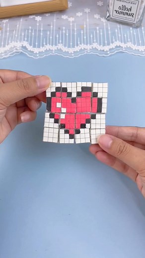 120K views · 1K reactions | Making a Pixel Art Puzzle Using Small Paper Cubes #DIYcrafts #PixelArt #PaperCrafts #ParentChildActivities #CreativeProjects #HandmadeDIY #KidsCrafts #FunWithPaper #EasyCrafts #ArtPuzzle | paper craft ideas | Facebook