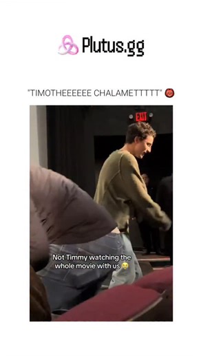 Caps 👀 on Instagram: "Head to plutus.gg , create games with AI in minutes This video documents a high-intensity parasocial encounter between a celebrity and an emotionally aroused fan. The Subject Actor Timothée Chalamet is seen in a theater while a female fan in the background exhibits a maximal vocal response. The Mechanism The fan uses "uninhibited vocal projection," reaching peak decibel levels to attract attention. Chalamet acknowledges the stimulus with a playful facial gesture, briefly v