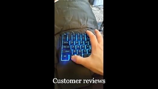 RGB LED Backlit, Macro Keys, 35 Keys for One Handed Keyboard