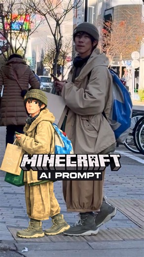 Han on Instagram: "turn yourself into a Minecraft character ⛏️🧱 “prompt” in the comments 👇 #ai #minecraft"