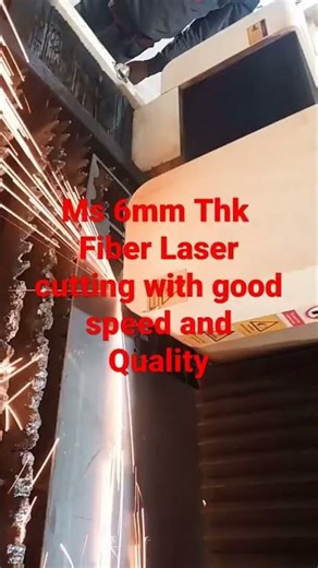 Fiber Laser Cutting Ms 6mm Thk Good Quality & Good Speed