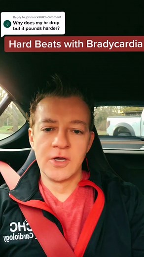 Replying to @johnrock260 Why does heart beat harder when it slows down? #bradycardia #fnp #ecg #palpitations