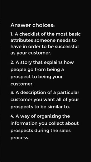 What is an ideal customer profile?