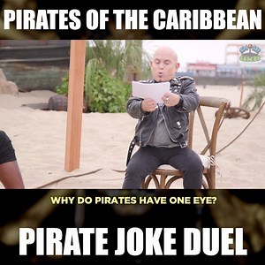 221K views · 1.9K reactions | We faced off with Martin Klebba from Pirates of the Caribbean for a PIRATE JOKE DUEL on TALK LIKE A PIRATE DAY! Pirates of the Caribbean: Dead Men Tell No Tales is now on Digital HD and arrives on Blu-ray and 4K October 3rd. | Smosh Games | Facebook