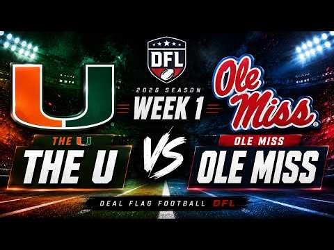 The U vs Ole Miss: Who Takes the DFL Week 1 Win?