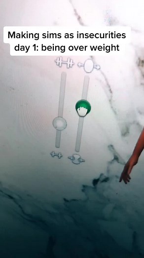 Making Sims has insecurities day one￼￼:being overweight. Remember everyone is beautiful just the way they are!❤️#sims4 #cc #trending #foryou