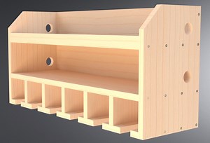 6-slot Drill and Cordless Tool Storage Organizer Woodworking Plans - DIY Garage Workshop Shelf Blueprint – Digital PDF - Etsy Canada