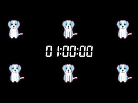 1 Hour Timer ⏱️ Cute Dog Animation | 60 Minute Countdown Timer (No Alarm)