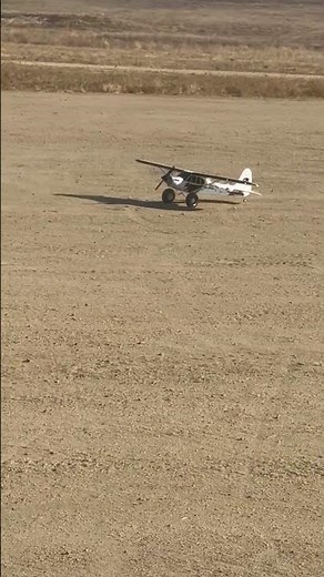 FMS PA-18 1300mm PERFECT Landing with Thrust Reverse! 🔥✈️ #rcplane #fms