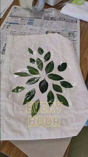 【藍の葉】バックを作ろう!!たたき染め/こすり染め