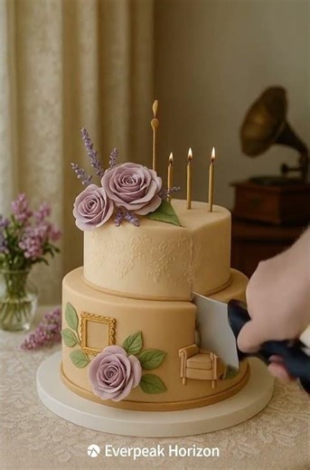Golden Memories Cake – A Gentle Birthday Tribute for Seniors