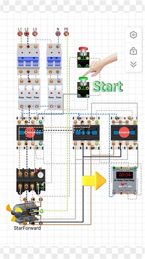 Float Switch-Controlled Water Supply Circuit (Auto/Manual Modes) #electrical #industrialelectrician