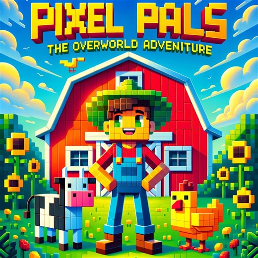 Minecraft Style Coloring Book for Kids - Pixel Pals Overworld Adventure - 30 Voxel Pages PDF - Etsy