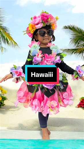 Hawaii Theme Flora & Fauna Clothing Set for Kids