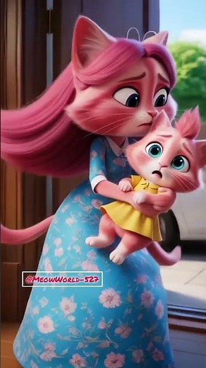 Cockroach Attack in Airplane 😱✈️ Pink Cat Dream Twist 3D Animation#CatStory#CockroachAttack#shorts