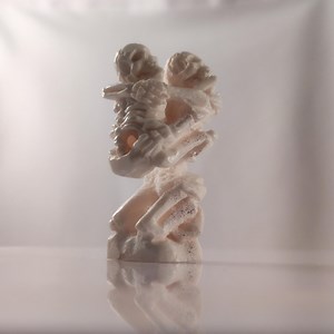 Netsuke Skeleton Lovers, Hand Carved, Japanese Art Figurine, Shed Moose Antler, Memento Mori, Signed by Artist, Contemporary - Etsy