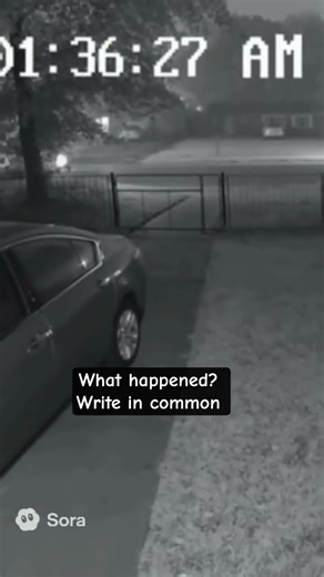 Security Camera Caught This Outside My House 😱 | Real Driveway Footage #horrorshort #soraai