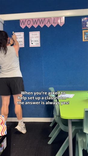 Jordan Priestley | Mrs Priestley ICT on Instagram: "Classroom set up is my FAV thing to do 🩷🙊 So of course it was a yes!!! 🙌 @livs_teachingadventures #teachersofinstagram #classroomsetup #classroom"