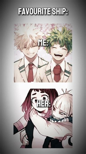 My taste in mha vs my gfs💖🎀 #capcut #mha #togaxuraraka #bakudkeu #mhacommunity