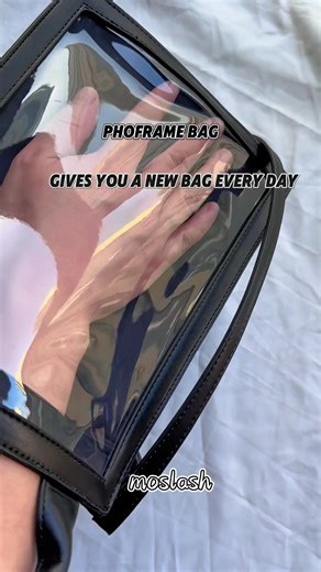 #diybag phoframe bag Transparent sandwich design allows you to switch patterns at any time Gives you a new bag every day #foryou #fyp ##diyfashion #upcycledfashion #custombag #follow