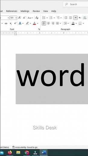 How to Make Font Size Larger Than 72 in MS Word | Hidden Trick! 🔎💻 #msword #shorts #tips