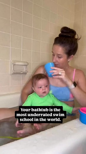You may not realize this, but if you have a three-year-old who isn’t quite swimming yet… this is actually the season where progress can happen fastest. Not in a pool. Not in a crowded lesson. Right in your tub — at your pace, on your time, with tiny, manageable steps. A new infant, a toddler, or any child who isn’t confident yet can build real skills in the bath. Calm water. Calm parent. Short, gentle reps. That’s where breath control begins. That’s where water on the face becomes normal. That’s